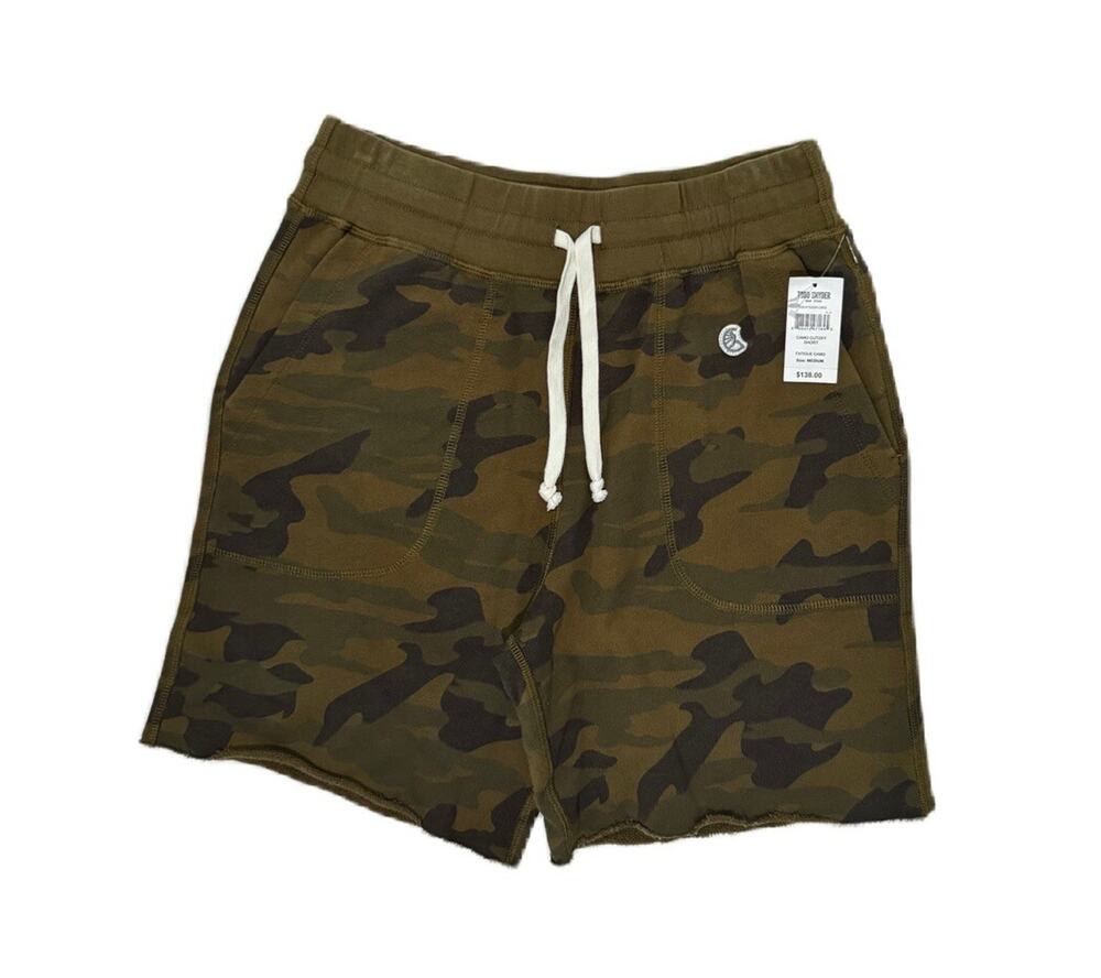 Todd Snyder X Champion Fatigue Green Cut Off Shorts Black NWT Size M